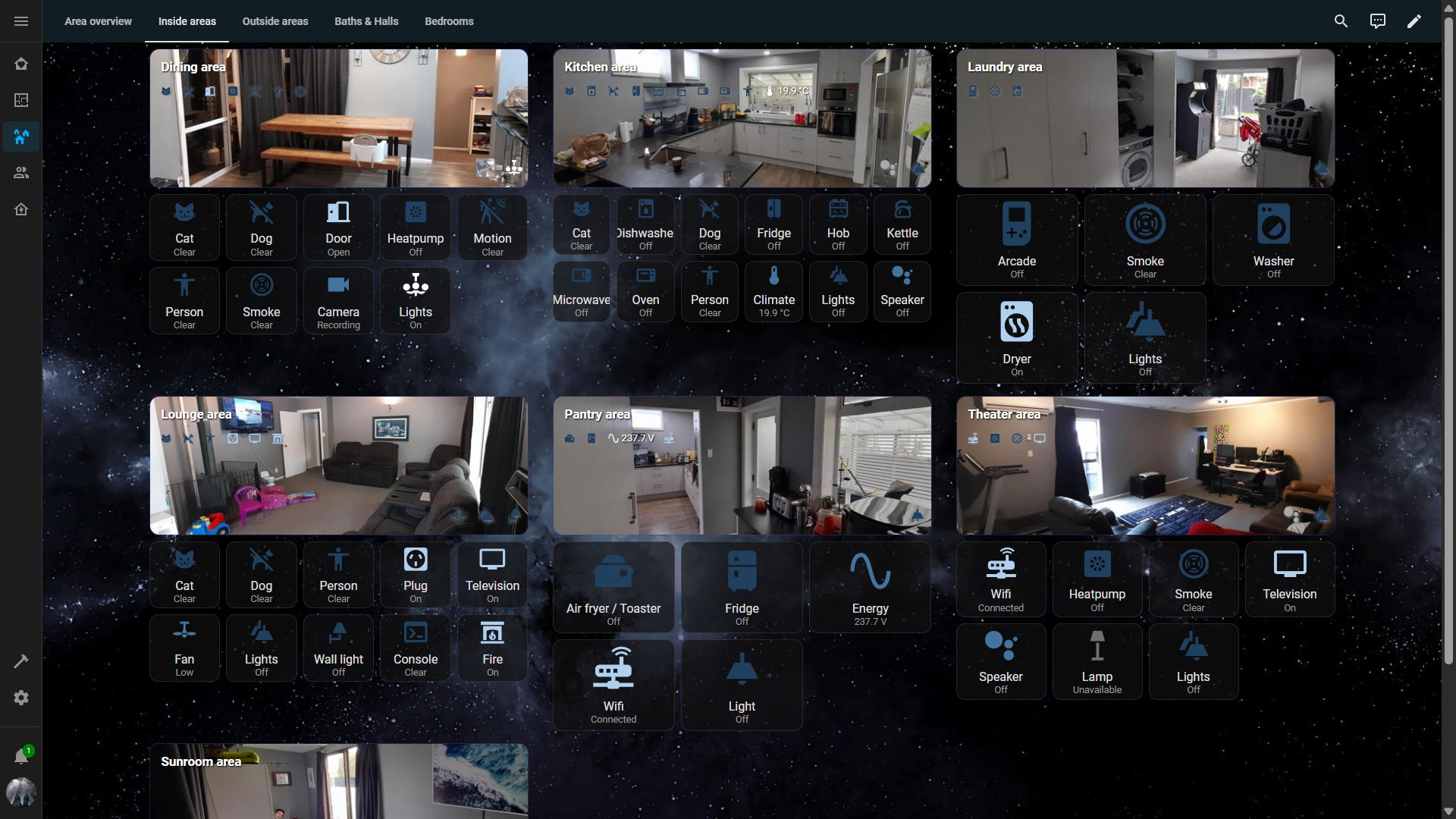 Home assistant screenshot